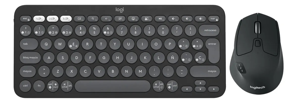 Logitech Combo Multi-dispositivo: Teclado K380s + Mouse M720 Mouse Negro Teclado Negro