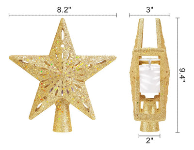 Estrella Navideña Iluminada Con Proyector 3d Led 6 Patrones