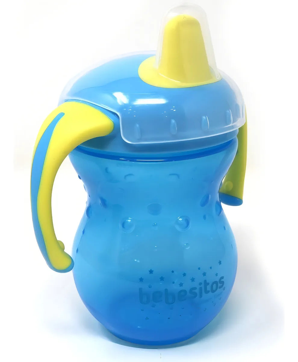 Vaso Entrenador Antiderrame 9 Oz 270 Ml Bebesitos Color Azul