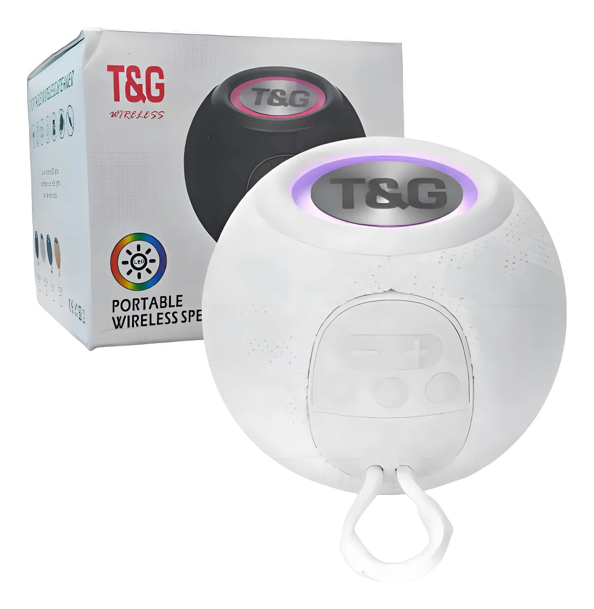 Parlante Portatil T&g Seisa Tg-337 Bluetooth Stereo Radio Fm Color Agua