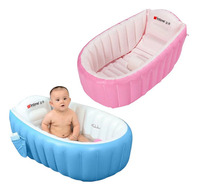 Bañera Inflable Bebes Plegable Efecto Rebote Baño Divertido Diseño Tina