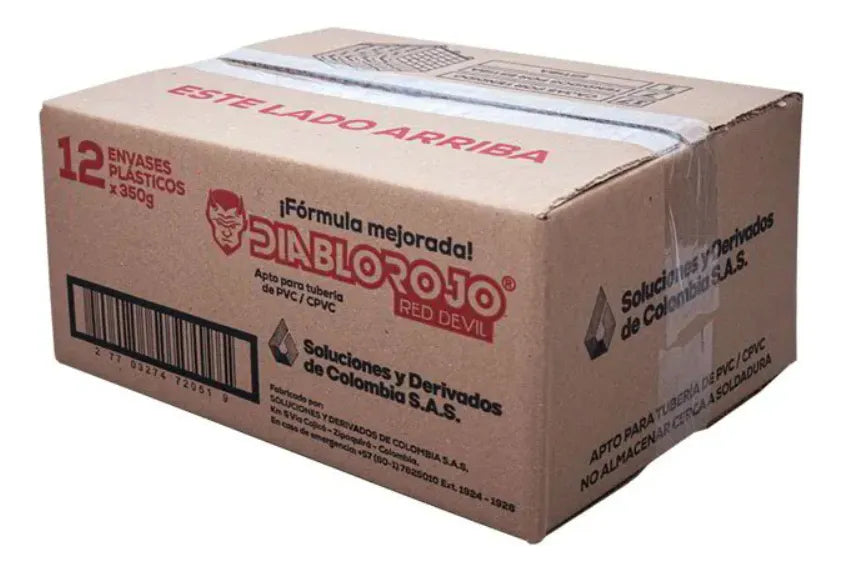 Diablo Rojo Cañerias 12 Unds
