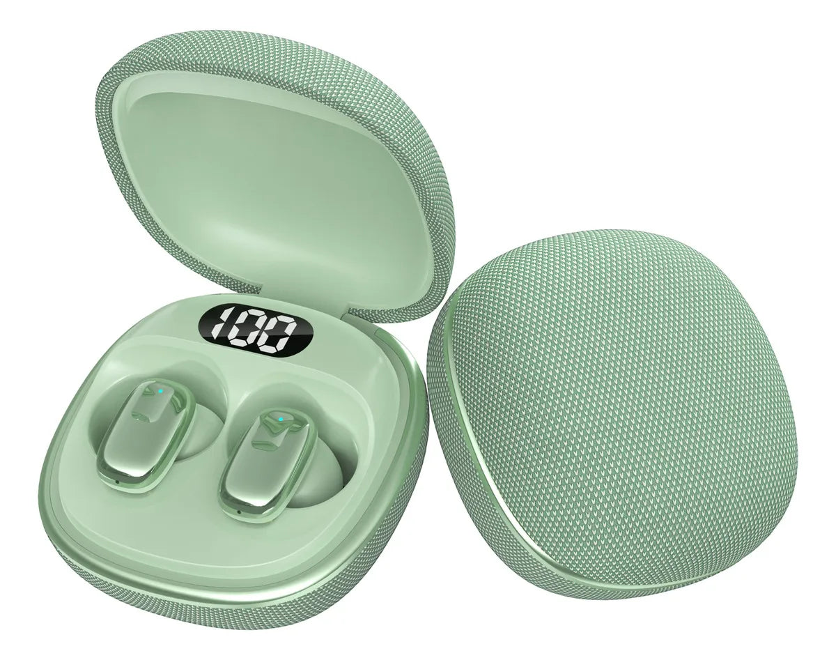 Audífonos Tws Inalámbricos Movisun T19 Bluetooth 24 Horas Color Verde