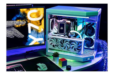 Carcasa De Torre De Pc Hyte Y70 Con Cable Elevador Pcie 4.0