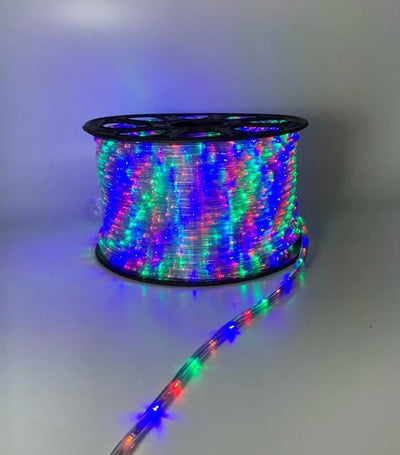 Manguera Led 3 Vias Luces Navideñas X 100mt Multicolor
