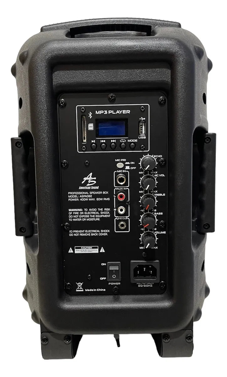 Cabina 8 Pulgadas American Sound 400watts Negro