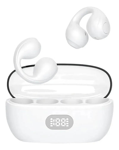 Audifono De Conduccion Osea Con Diseño Earcuff Blanco