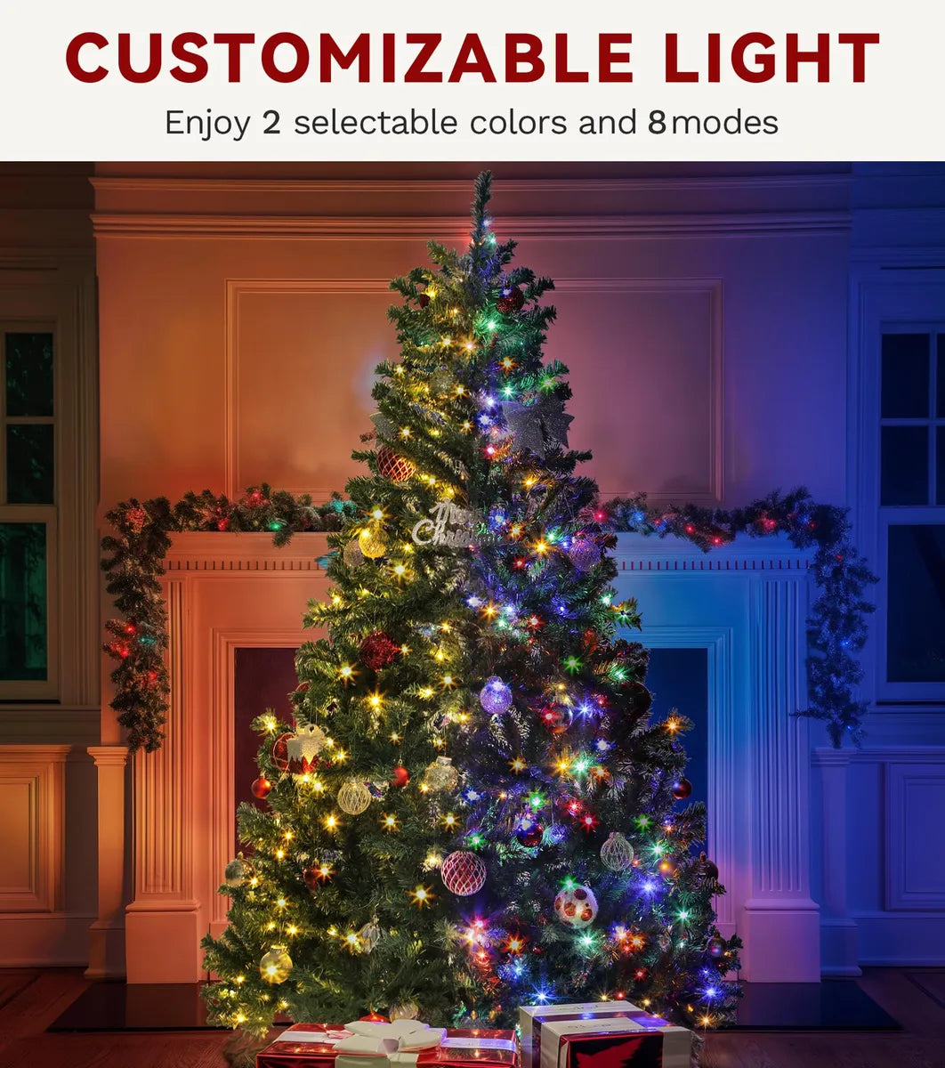 Dwvo Arbol De Navidad Artificial Preiluminado De 6 Pies, Arb