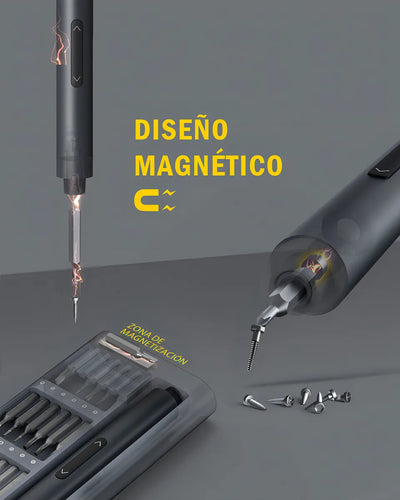 Fanttik E1 Pro Mini Destornillador Eléctrico 3.7 V 24 Puntas Color Gris