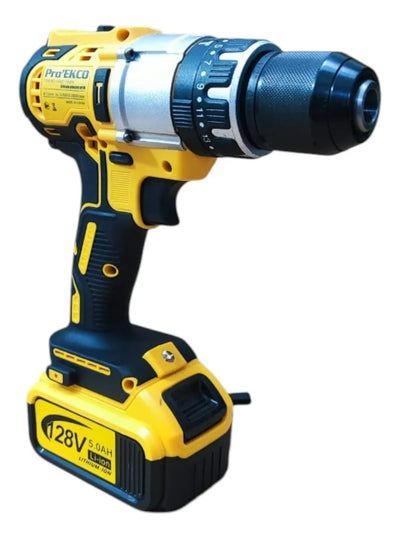 Combo Taladro + Pulidora Inalámbrico Brushless 128v - Amarillo - 50-60 Hz