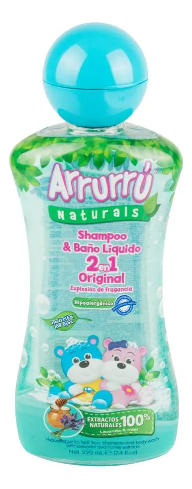 Shampoo Arrurru Y Baño 2 En 1 Original 220 Ml