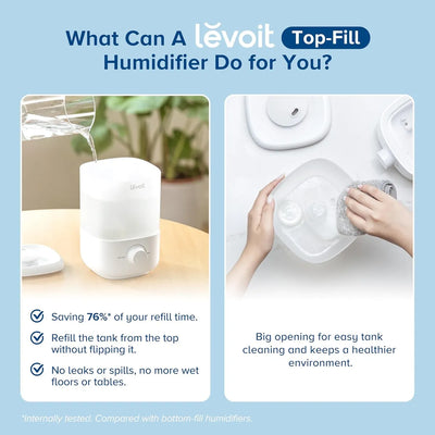 Humidificador Levoit Ultra Silencioso De 2.5l
