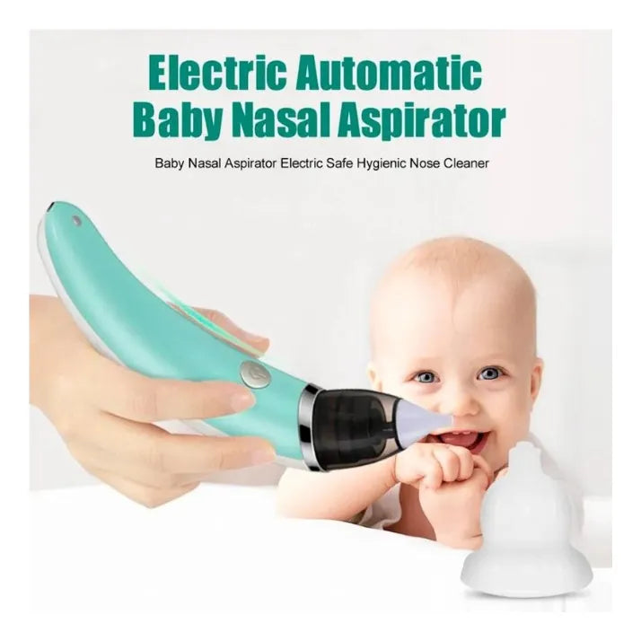 Aspirador Nasal Para Bebés Limpiador Eléctrico De Nariz Colo Verde Claro