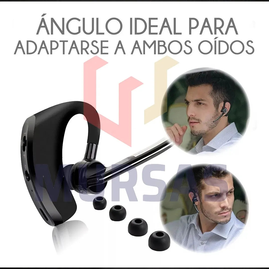 Manos Libres V8 Audífonos Especiales Conductor Carro / Moto Negro