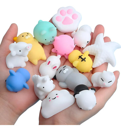 Things Nerd Variado 12 mascotas blandas de mochi para exprimir los squishies