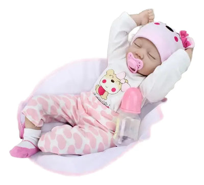 Bebe Realista Recien Nacido Con Sonido Real + Accesorios 635