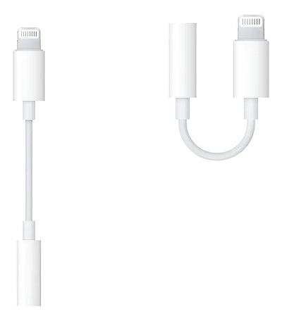 Adaptador Auriculares Para iPhone Lighting A 3.5mm Color Blanco