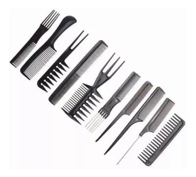 Kit Juego Set Peinillas Peluqueria 10 Unidades