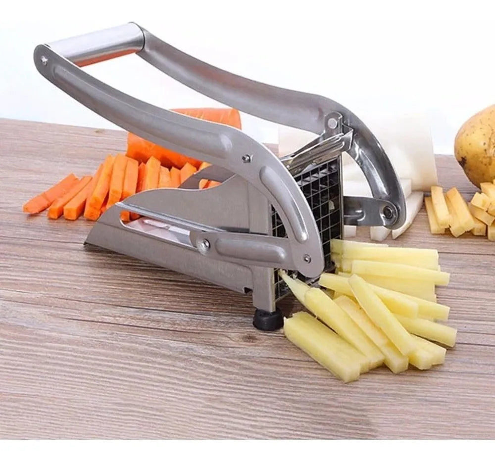 Cortador de papas fritas de acero inoxidable picador de verduras rebanador de cebollas industrial