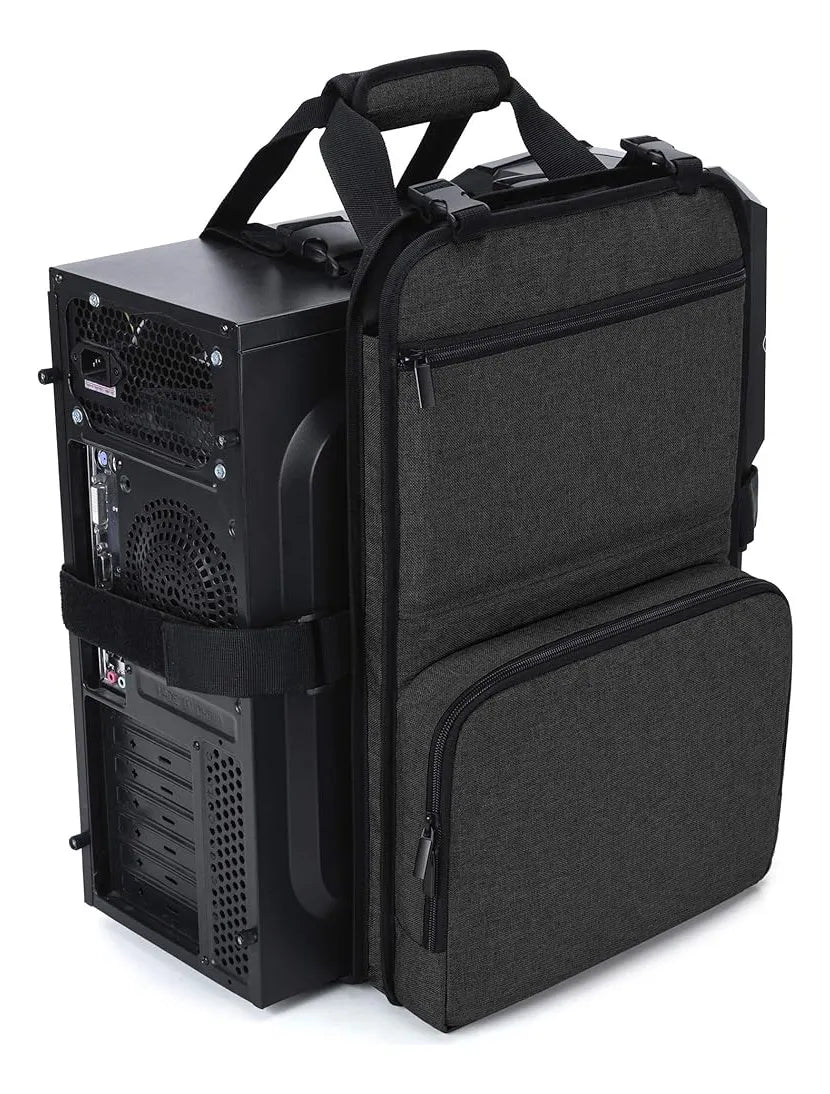 Trunab Pc Tower Correa De Transporte Con Asa, Soporte De Cin Black-1