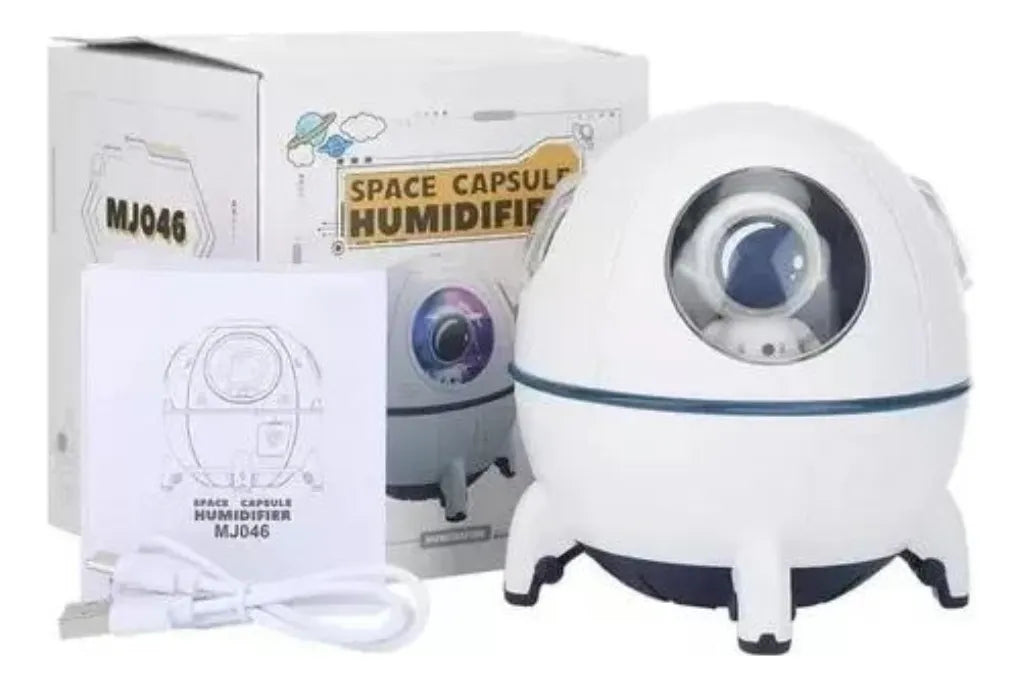Humidificador Difusor De Aromas Nave Astronauta + Esencia Color Colores