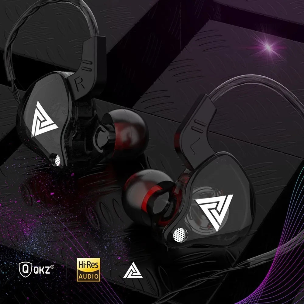 Fone de ouvido in-ear sem fio QKZ Audio AK6 AK6 negro