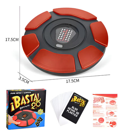 Juego De Mesa Basta Versión 2.0 Viral Interactivo Tablero Electrónica En Español, Para Pensar Rápida, Juego De Palabras De Ritmo Rápido, Juego Familiares, Fiestas Y Entretenimiento