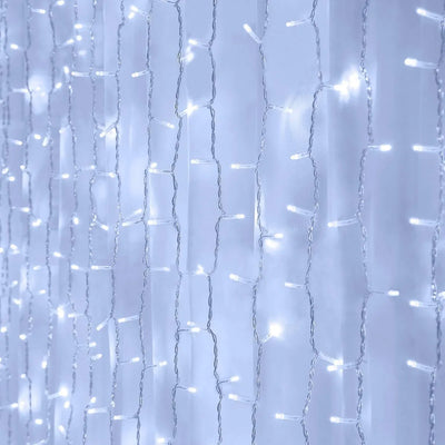 Luces Navidenas Led De Cortina, 200 Luces, Impermeables