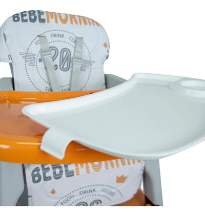 Silla Comedor Bebe 3 En 1 Comedor Escritorio Niños Color Blanco/Azul Niño
