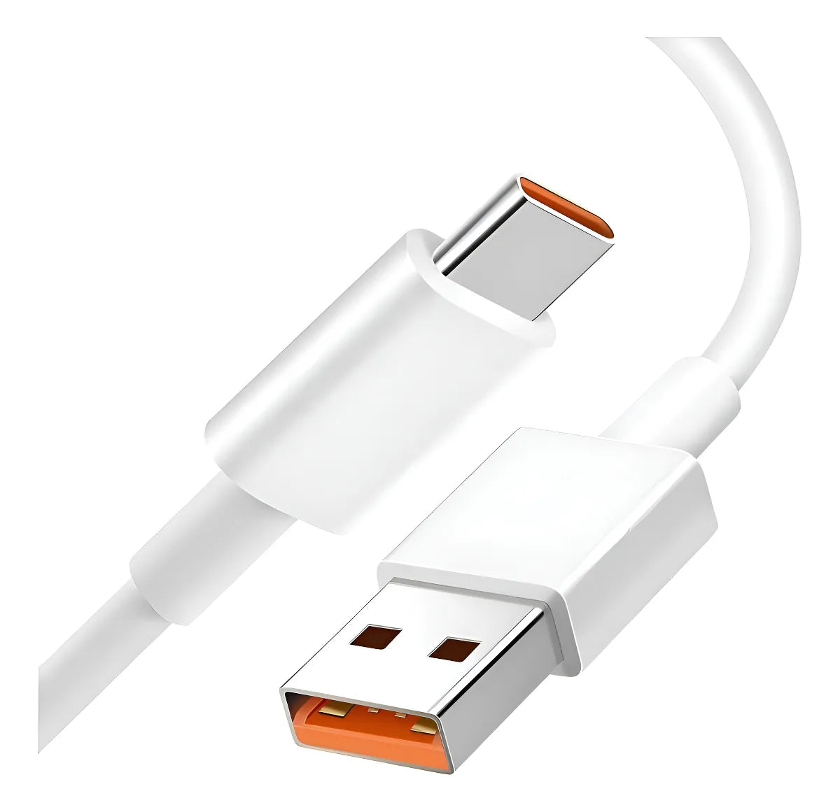 Cargador Turbo 120w + Cable Para Xiaomi Redmi Teléfono Cargador 120w Rápido Cargador Color Blanco