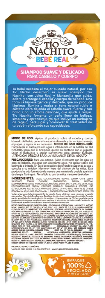Shampoo Tio Nachito Jalea Real Manzana X 400ml