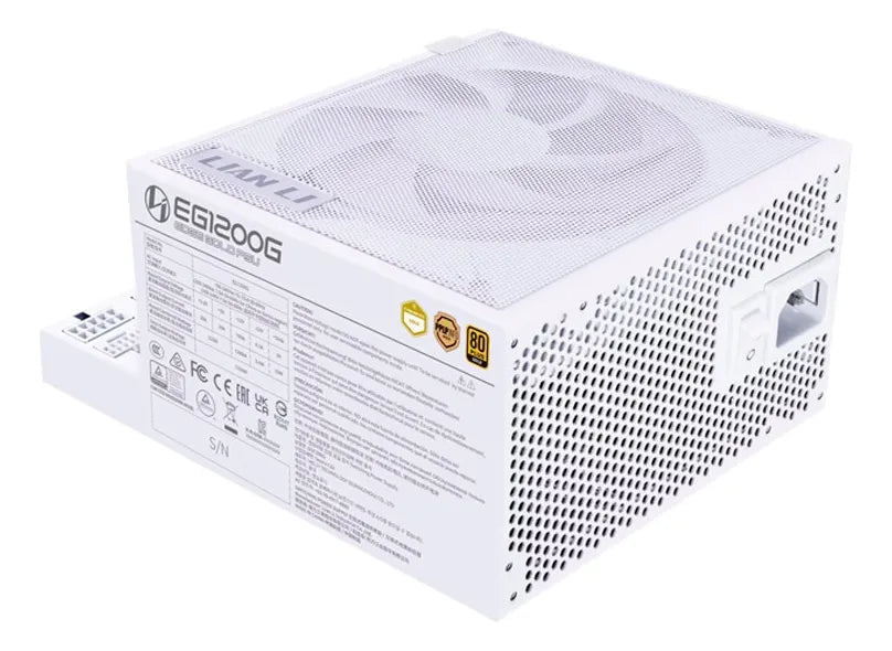 Fuente De Poder Lian Li 1200w Atx Edge Gold Blanco Modular