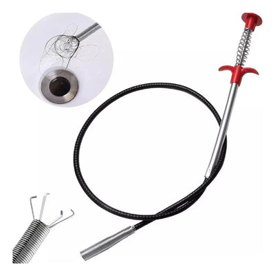 Sonda Destapa Caño Brazo Flexible Metálico 1.60mts Largo