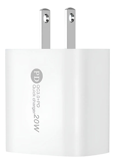 Cargador Rápido Usb Tipo C Teléfono Blanco