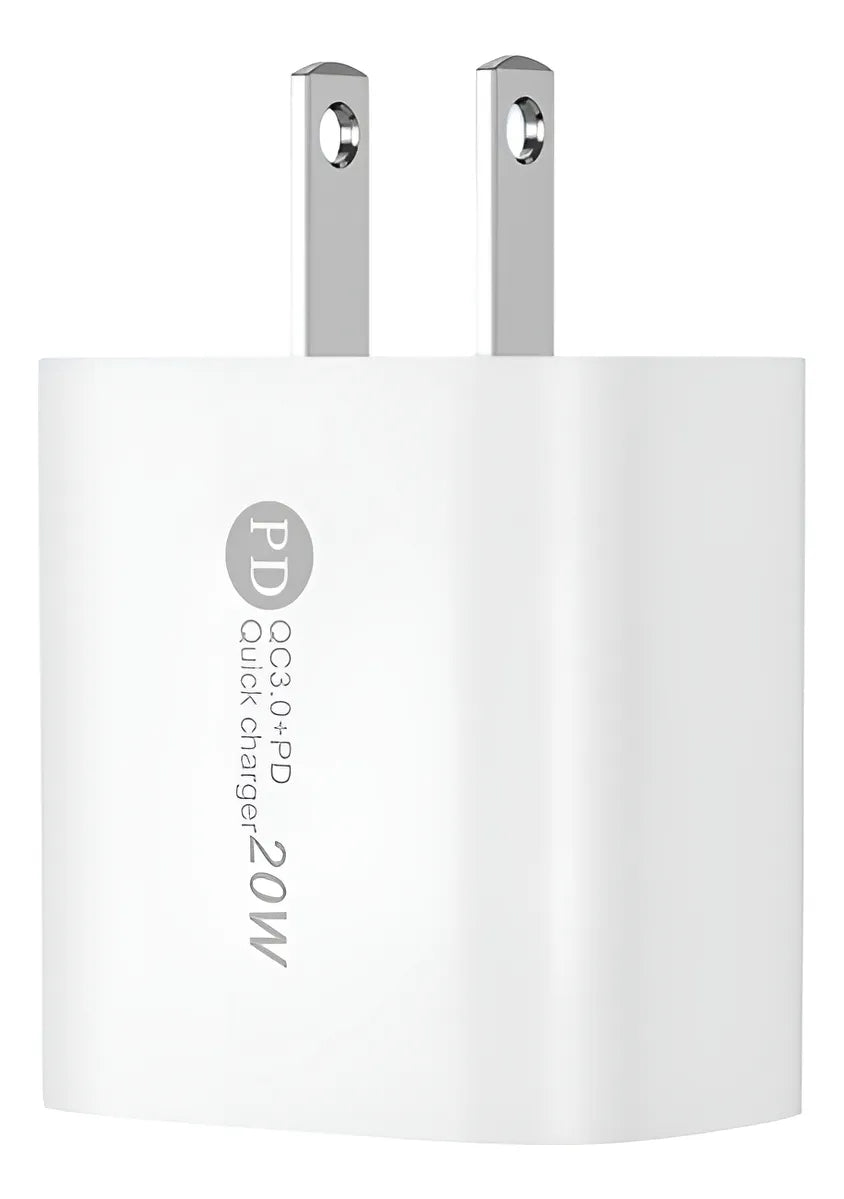 Cargador Rápido Usb Tipo C Teléfono Blanco