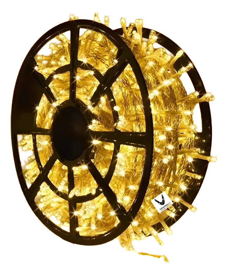 Luces Navidad Decorativas Por 100 Mts Y 1000 Leds Navideñas Amarillo
