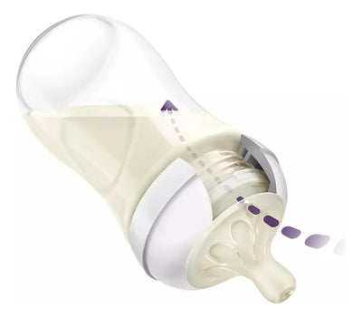 Biberon Avent Natural 3.0 Response Scy903/02 9oz/260ml 2pz Color Traslucido