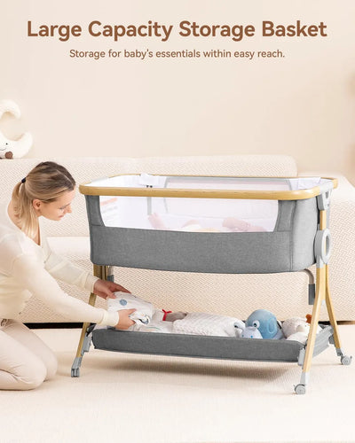 Moisés 3 En 1 Para Bebé Cuna Portátil Ajustable Y Plegable