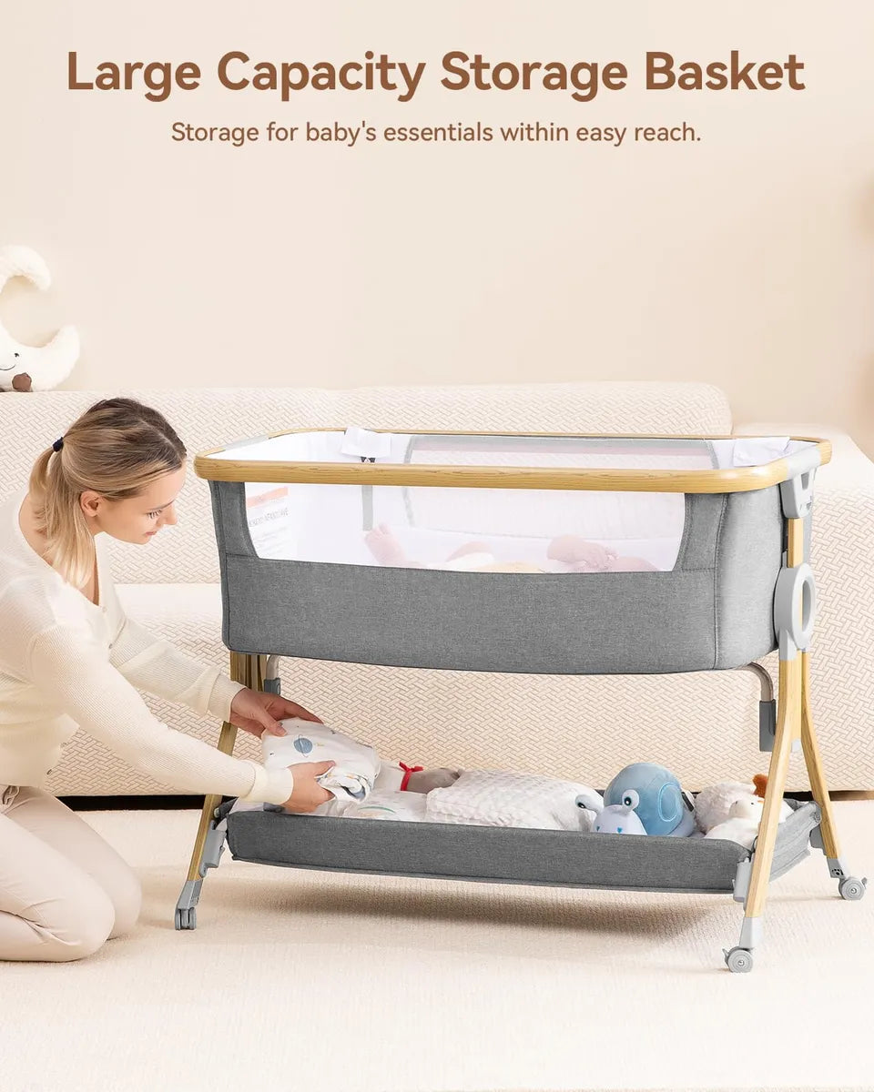 Moisés 3 En 1 Para Bebé Cuna Portátil Ajustable Y Plegable