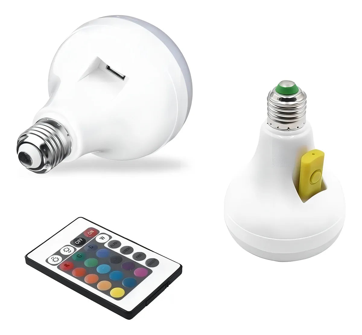 Bombillo Parlante Con Bluetooth Multicolores Súper Oferta. Color Blanco