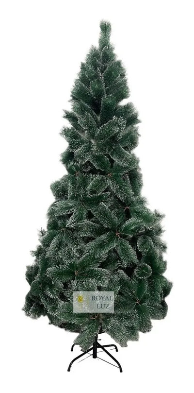 Arbol De Navidad Tipo Pino Punta Blanca Frondoso 180 Cm Verde Oscuro