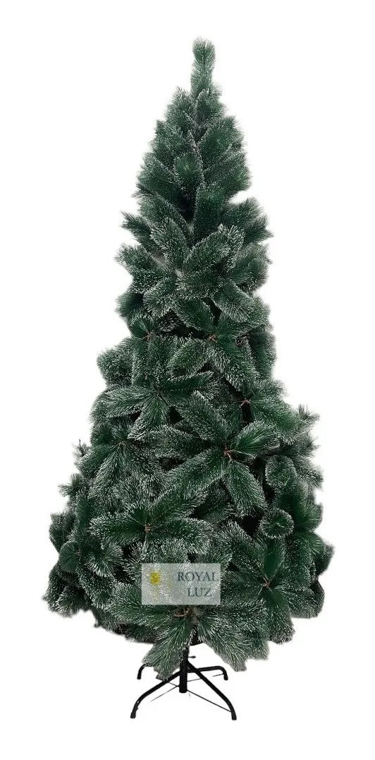 Arbol De Navidad Tipo Pino Punta Blanca Frondoso 180 Cm Verde Oscuro
