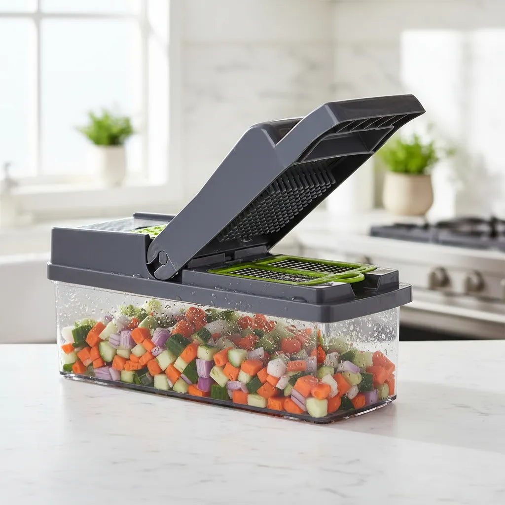 Picador Verduras Vegetales Mandolina Cocina Fácil Chef Casa Gris