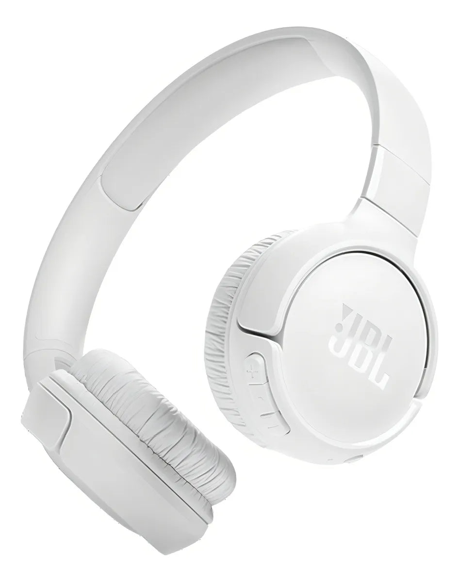 Audifonos Jbl Tune 520 Bt Bluetooth On Ear Color Blanco Luz Rojo