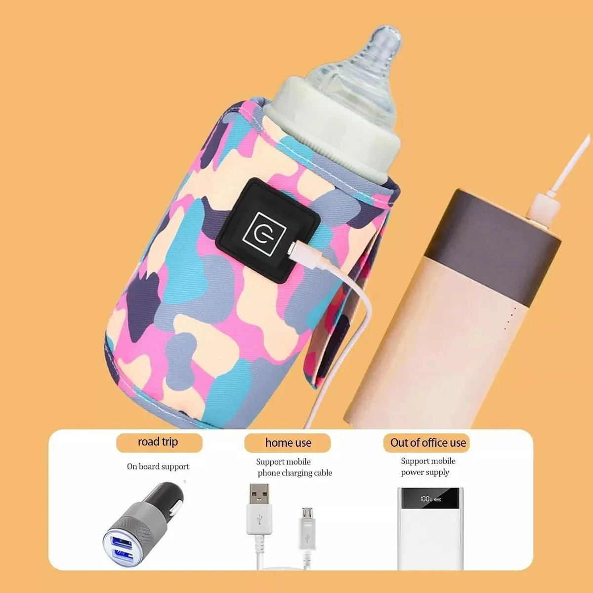 Calentador Bolsa Biberón Eléctrico Tetero Bebe Usb Portátil