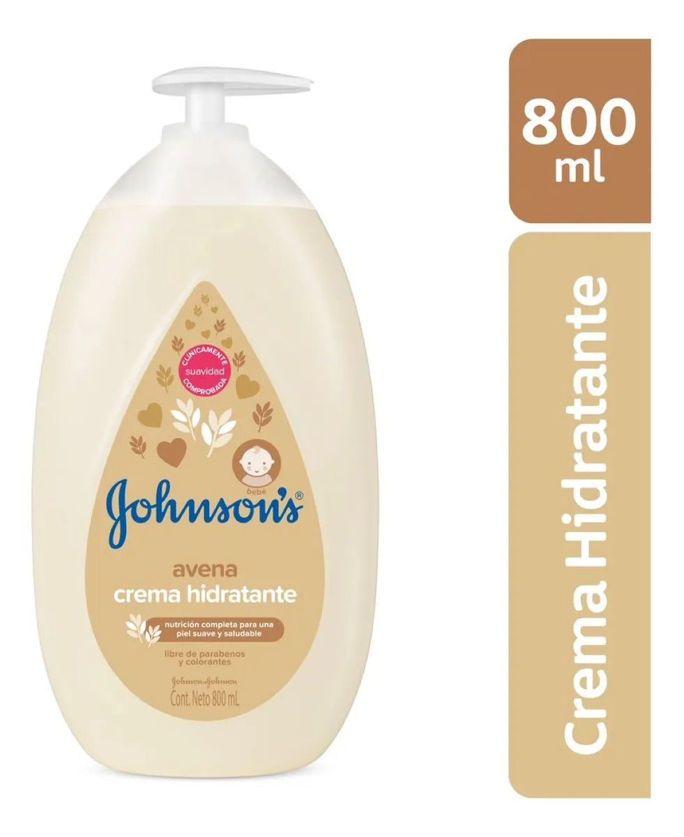 Crema Corporal Bebé Johnson's Avena 800 Ml