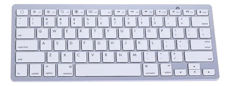 Teclado Bluetooh Recargable Inalambrico Tablet Celular Pc Teclado Multicolor
