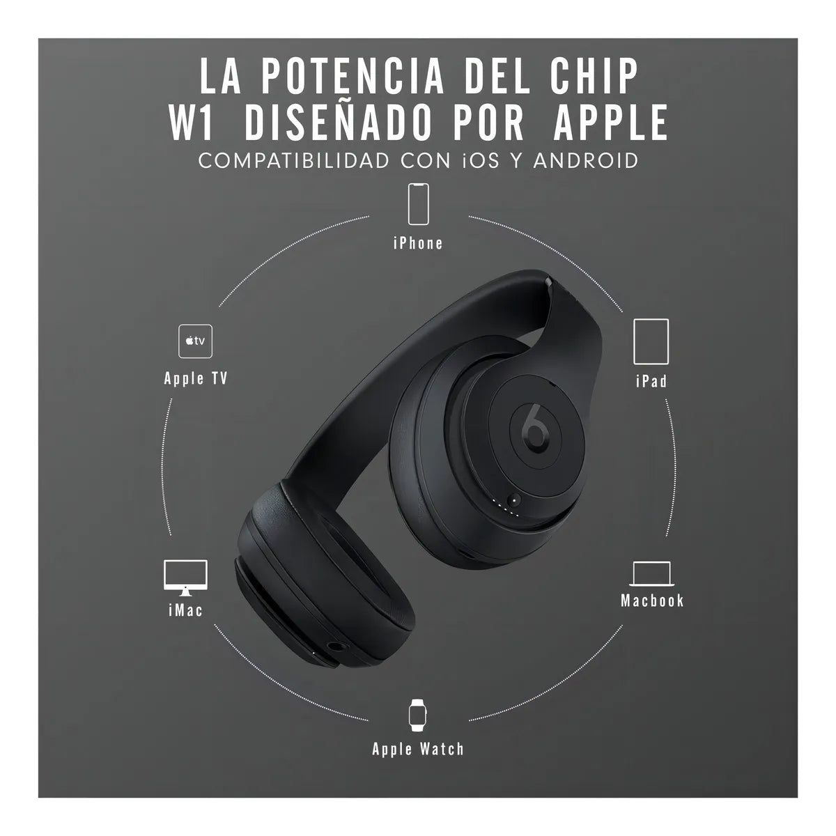 Audífonos Beats Studio³ Wireless - Matte black