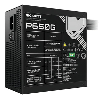 Fuente De Poder Para Pc Gigabyte Gp-p650g 650w Negra Negro