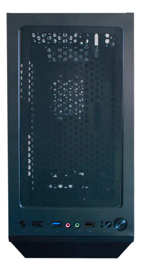 Chasis Unitec X3106b Tira Led Negro + 1 Fan Rgb